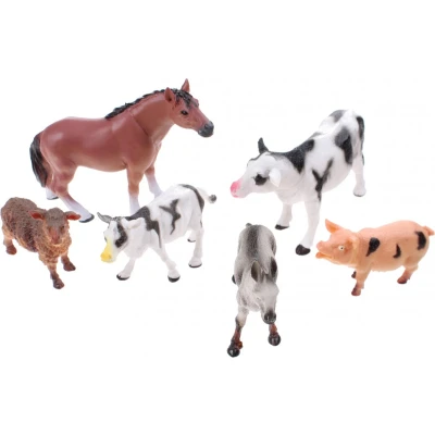 Afbeelding van Animal World boerderijdieren 6 stuks in zak