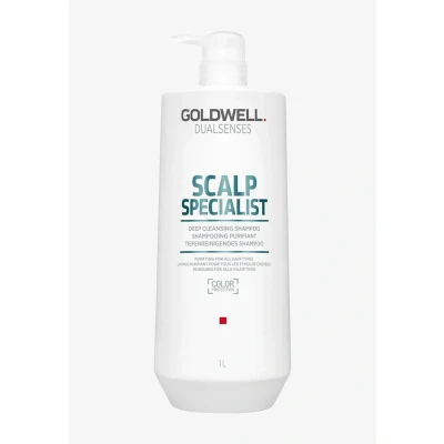 Afbeelding van Goldwell Dualsenses Scalp Specialist Deep Cleansing Shampoo 1000ml Haibu by Kapperskorting.com