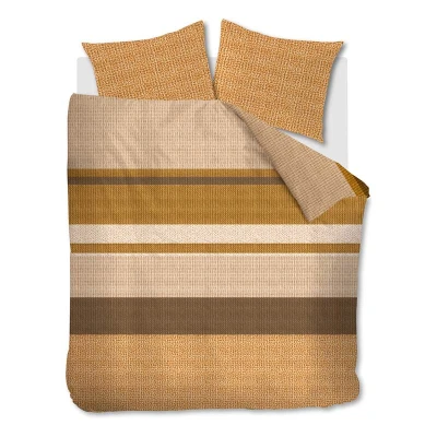 Afbeelding van Beddinghouse Darren dekbedovertrek Lits Jumeaux 240x200/220 Oker