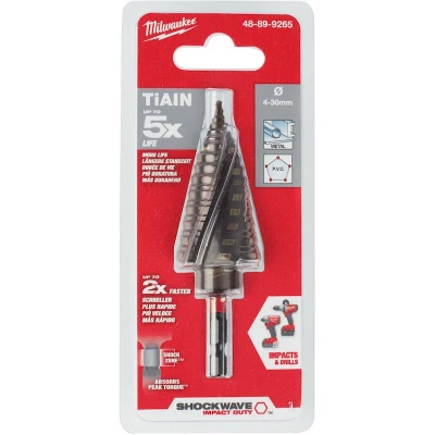 Afbeelding van MILWAUKEE 48899265 SHOCKWAVE IMPACT DUTY stappenboor ShW 4 30 mm