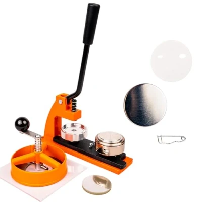 Afbeelding van Badgemachine 45 mm met 250 badges cirkelsnijder Verwisselbaar 25 38 58 77 Pin machine Badgemaker