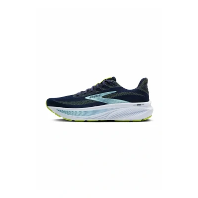 Afbeelding van Brooks Ghost Hardloopschoenen voor op de weg, Heren, Maat: 48.5, Peacoat lime blue Textiel