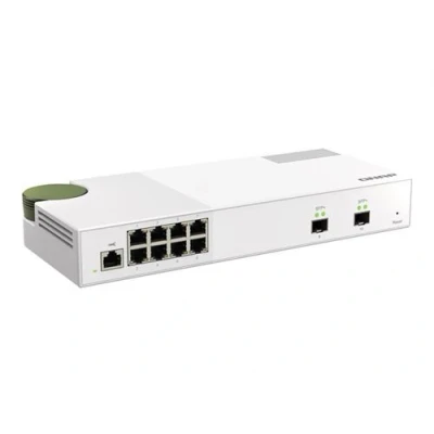 Image de QNAP QSW M2108 2S Commutateur Géré 2 x 10 Gigabit SFP+ + 8 2.5GBase T de bureau