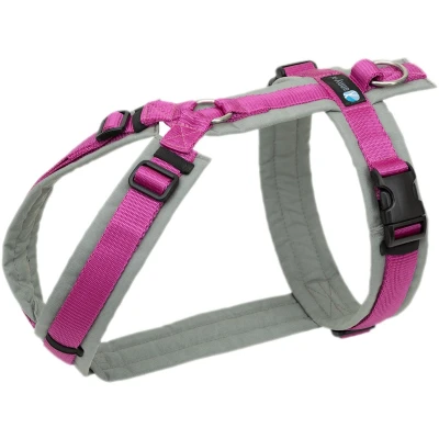 Afbeelding van AnnyX Hondentuig FUN Speurtuig Fuchsia/Grijs maat M Borstomvang 62 74cm Gewicht hond 18 30 kg My K9