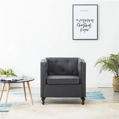 Afbeelding van Fauteuil stof donkergrijs