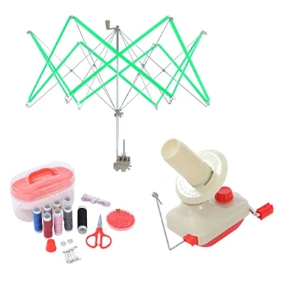 Afbeelding van Yarn Ball Winder and Garen Umbrella Swift Naaikit
