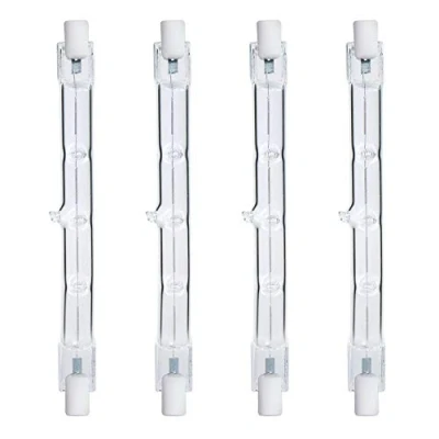 Afbeelding van Comyan 300 W komt overeen met R7s lineaire halogeen schijnwerper, 4650 lm, 2700 K, J118, veiligheidslamp, lengte 118 mm, dimbaar, 4 stuks