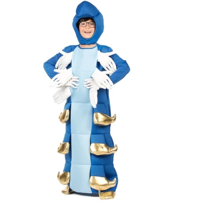 Afbeelding van EUROCARNAVALES Blauw Rupskostuum voor Kinderen 7 9 jaar (122/134)