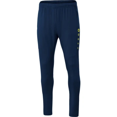 Afbeelding van JAKO Trainingsbroek Premium Damesmaten Marine/fluogeel