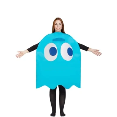 Afbeelding van FUNIDELIA Ghost Inky Pac Man Kostuum Maat: One Size