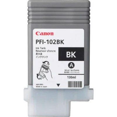 Afbeelding van Canon PFI 102BK Inktcartridge Zwart