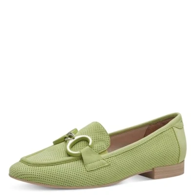 Afbeelding van Tamaris Comfort Instappers groen Leer Dames Maat 40