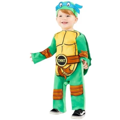 Afbeelding van amscan 9909132 Ninja schildpad kostuum voor tieners, groen, 12 18 maanden