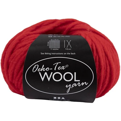 Afbeelding van Wolgarens, rood, L: 50 m, gr/ 1 bol