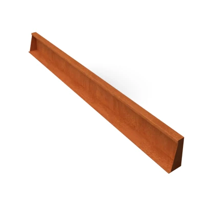 Afbeelding van Fronta Keerwanden cortenstaal recht stuk L200 x B10 H20 cm Geroba
