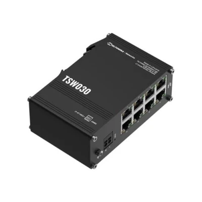 Afbeelding van Teltonika NETWORKS TSW030 8 Port Ethernet Switch Unmanaged Fast (10/100) Zwart
