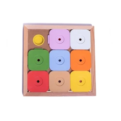 Afbeelding van Hondenpuzzel Sudoku Regenboog Hout Intelligentiespel Uitdaging