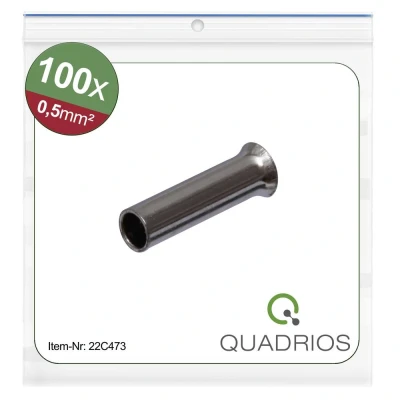 Afbeelding van Quadrios 22C473 Adereindhulzen 0.5 mm² Ongeïsoleerd 100 stuk(s)