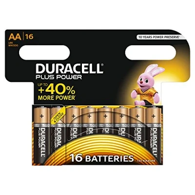 Afbeelding van Duracell Alkaline Plus Power batterij AA 16 batterijen