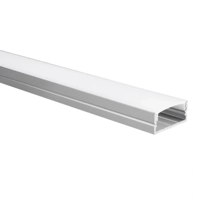 Afbeelding van Yphix Led Strip Profiel Senisa Aluminium Breed 1m Incl. Melkwitte Afdekkap LEDdirect.nl