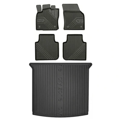 Afbeelding van M MOTOS Rubbermatten en kofferbakmat set voor Seat Tarraco sinds 2018 Verbeter je reiscomfort met 3D antislipmat alle weersomstandigheden