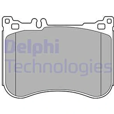 Afbeelding van DELPHI LP2445 Remblokkenset Geschikt voor slijtage waarschuwingscontact Met anti kreukplaat Zonder toebehoren MERCEDES BENZ: E Class Saloon