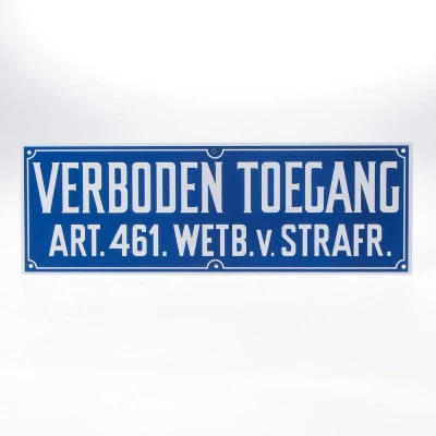 Afbeelding van Bord verboden toegang pvc