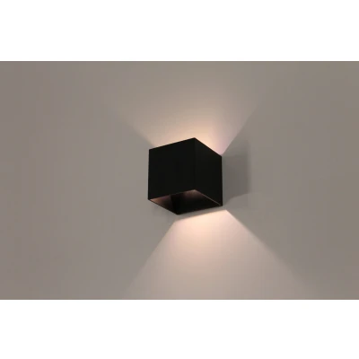 Afbeelding van Wandlamp zwart blok