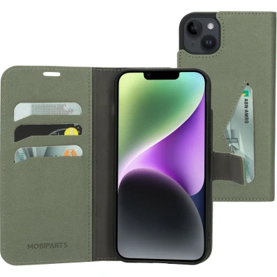 Afbeelding van Mobiparts Classic Wallet Case Apple iPhone 14 Plus Stone Green