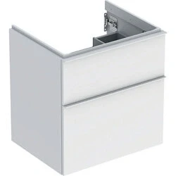 Afbeelding van Geberit iCon wastafelonderbouwkast met 2 schuifladen, wit mat /