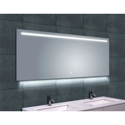 Afbeelding van Wiesbaden Ambi one spiegel rechthoek met LED, dimbaar en spiegelverwarming 160 x 60 cm