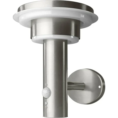Afbeelding van OSRAM HOMELIGHTING ENDURA Style Solar Wall Sensor Double Circle 6W Stainless Steel 4099854455384 LED buitenlamp (wand)