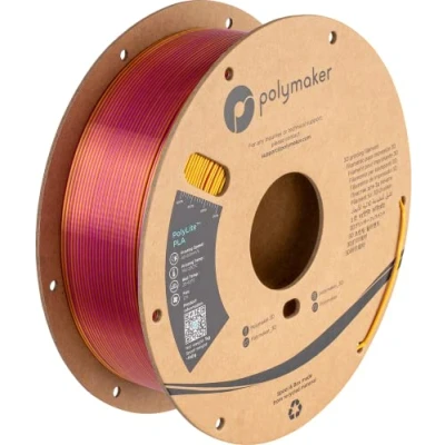 Afbeelding van Polymaker PolyLite zijde PLA Dual Color 1,75 mm 1 kg banket goud magenta