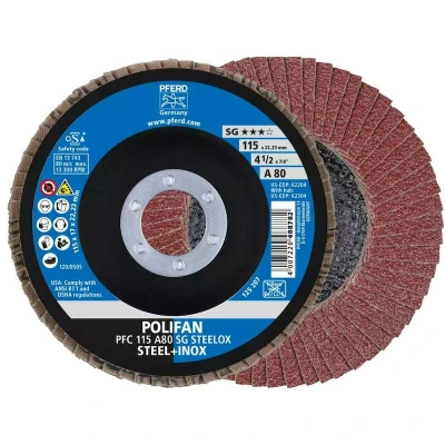 Afbeelding van PFERD 67748115 A Psf Steelox Lamellenschijf Diameter 115 mm Boordiameter 22.23 10 stuk(s)