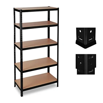 Afbeelding van stellingkast 5 etages tot 1325 kg 180 x 90 60 cm metaal zwart
