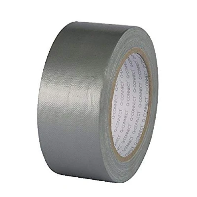 Afbeelding van Q Connect KF00290 plakband, 48 mm x 25 m, zilverkleurig