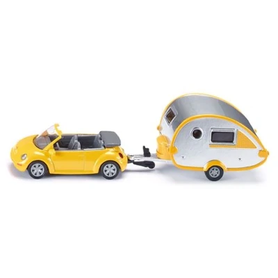 Image de Voiture avec Caravane Siku