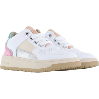 Afbeelding van Shoesme Sneakers laag voor kinderen, Maat: 26, Wit Leer en imitatieleer