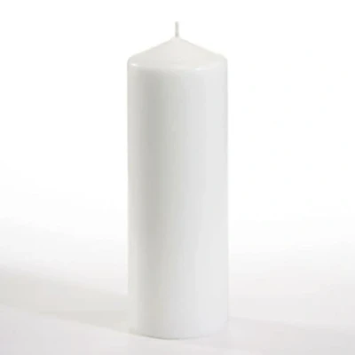 Afbeelding van Pillar candles White Ø 70 x 200mm