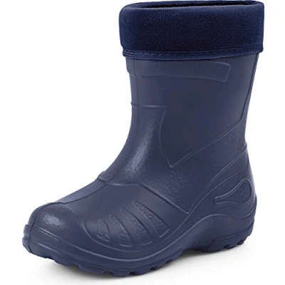 Afbeelding van Ladeheid LA KL 051 Kinder Regenlaarzen Rubber met Binnenschoen en Grepen Waterdicht EVA Wasbare Donkerblauw 22
