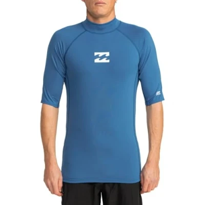 Afbeelding van Billabong UV Rashguard voor mannen met korte mouwen Waves All Day UPF50+ Donkerblauw maat M
