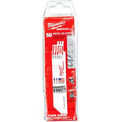 Afbeelding van Milwaukee Reciprozaagbladzaagblad 150 / 1,4 Mm (50 Stuks)