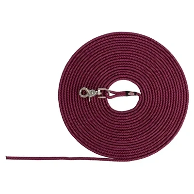 Afbeelding van Trixie Hondenriem Sleeplijn Rond Zonder Handlus Sangria Rood 10 MTR X 0,6 CM