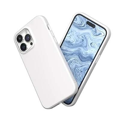 Afbeelding van RHINOSHIELD Hoesje compatibel met [iPhone 14 Pro Max] SolidSuit dunne hoes schokabsorberende technologie en premium matte afwerking klassiek wit