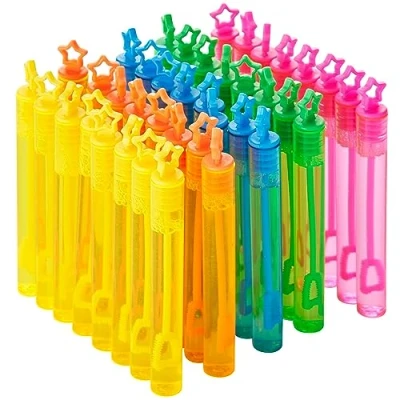 Afbeelding van TWIDDLERS 40 Mini Bellenblaas Bubble Speelgoed voor Jongens en Meisjes, 11cm Toverstaf Geschenken, Cadeautjes Kinderverjaardagen Bruiloften