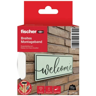 Afbeelding van Fischer GOW 560901 Montagetape Wit (l x b) 3 m 38 mm 1 stuk(s)