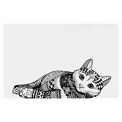 Afbeelding van L 44 x B 28 cm Trixie Voerbakplacemat Kat