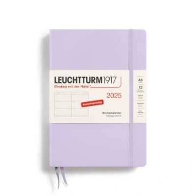 Afbeelding van LEUCHTTURM1917 370542 Weekplanner 2025, medium, DIN A5, paars, Duits