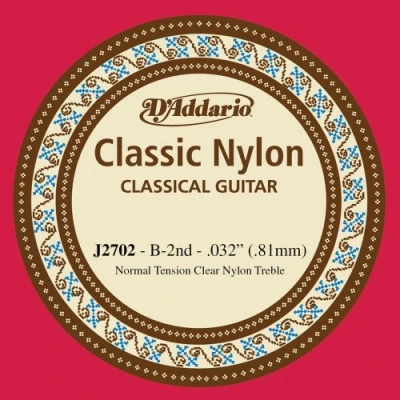 Image de Corde au détail pour guitare classique D&#039;Addario Si 032 Tirant normal J27N02