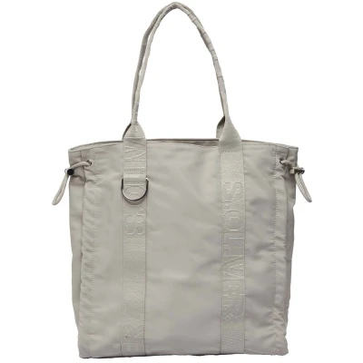Afbeelding van s.Oliver Shopper MIT LOGO UND Kordelzugdetails Handtas, Dames, Maat: One Size, Taubengrau